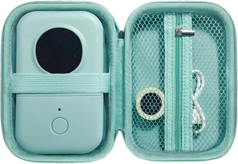 ILouxNei Case Compatible with Phomemo D30, Phomemo D35, NIIMBOT D11, SUPVAN E10 Label Maker, Portable & Durable Storage for D30 Printer Green Case - Image 1